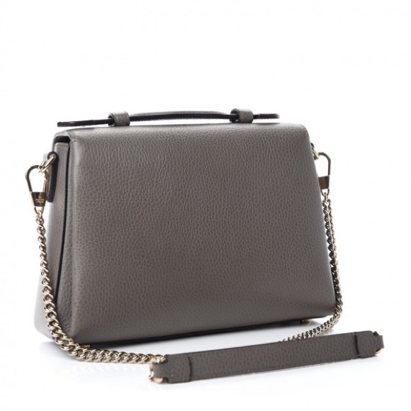 Gucci  Dollar Calfskin Interlocking G Top Handle Shoulder Bag Loess - Picture 6 of 16